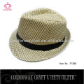 Casual Fedora Style Panama Look chapeau paille chapeau chapeaux de haute qualité